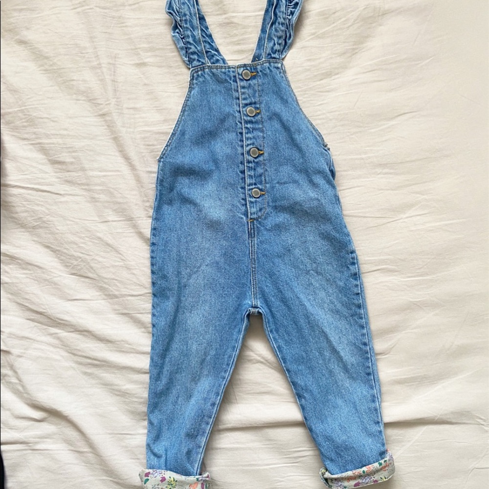 Zara kids denim overalls